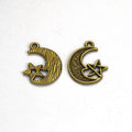 20x16MM Zinc Alloy Moon Charm Pendant for DIY Necklace Bracelet Jewelry Making
