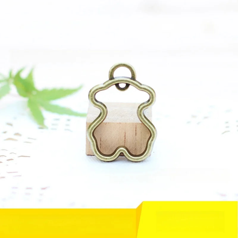 28x20MM Antique Silver Zinc Alloy Bear Charm Pendant for DIY Necklace Bracelet Jewelry Making