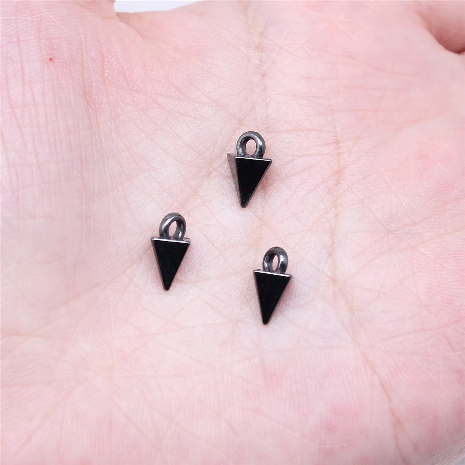10x5mm 0.6g Multicolor Zinc Alloy Cone Charm Pendant for DIY Necklace Bracelet Making