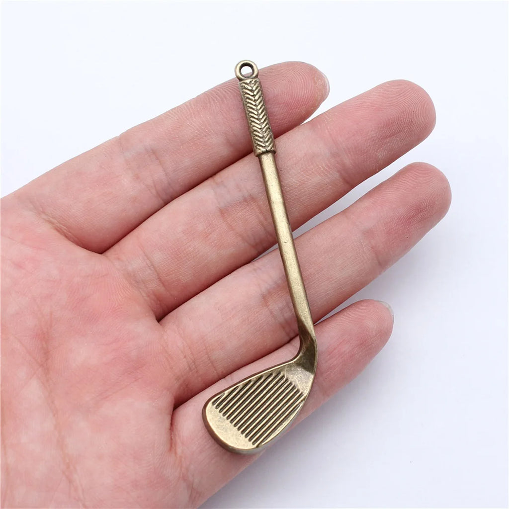 78x26mm 7.1g Multicolor Zinc Alloy Golf Club Charm Pendant for DIY Necklace Bracelet Jewelry Making