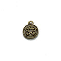 12MM Antique Silver Zinc Alloy Double Sided Charm Pendant for DIY Necklace Bracelet Jewelry Making