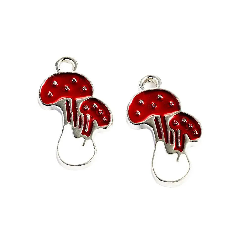 19x12mm KC Gold Zinc Alloy Mushroom Charm Pendant for DIY Necklace Bracelet Jewelry Making