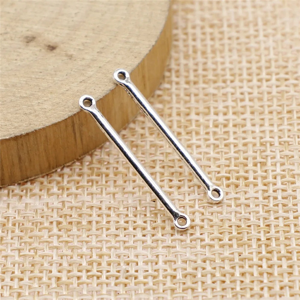 2x24mm 0.3g Multicolor Zinc Alloy Bar Connector Charm for DIY Necklace Bracelet Making