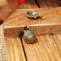15x10MM Antique Silver Zinc Alloy Shell Charm Pendant for DIY Necklace Bracelet Jewelry Making