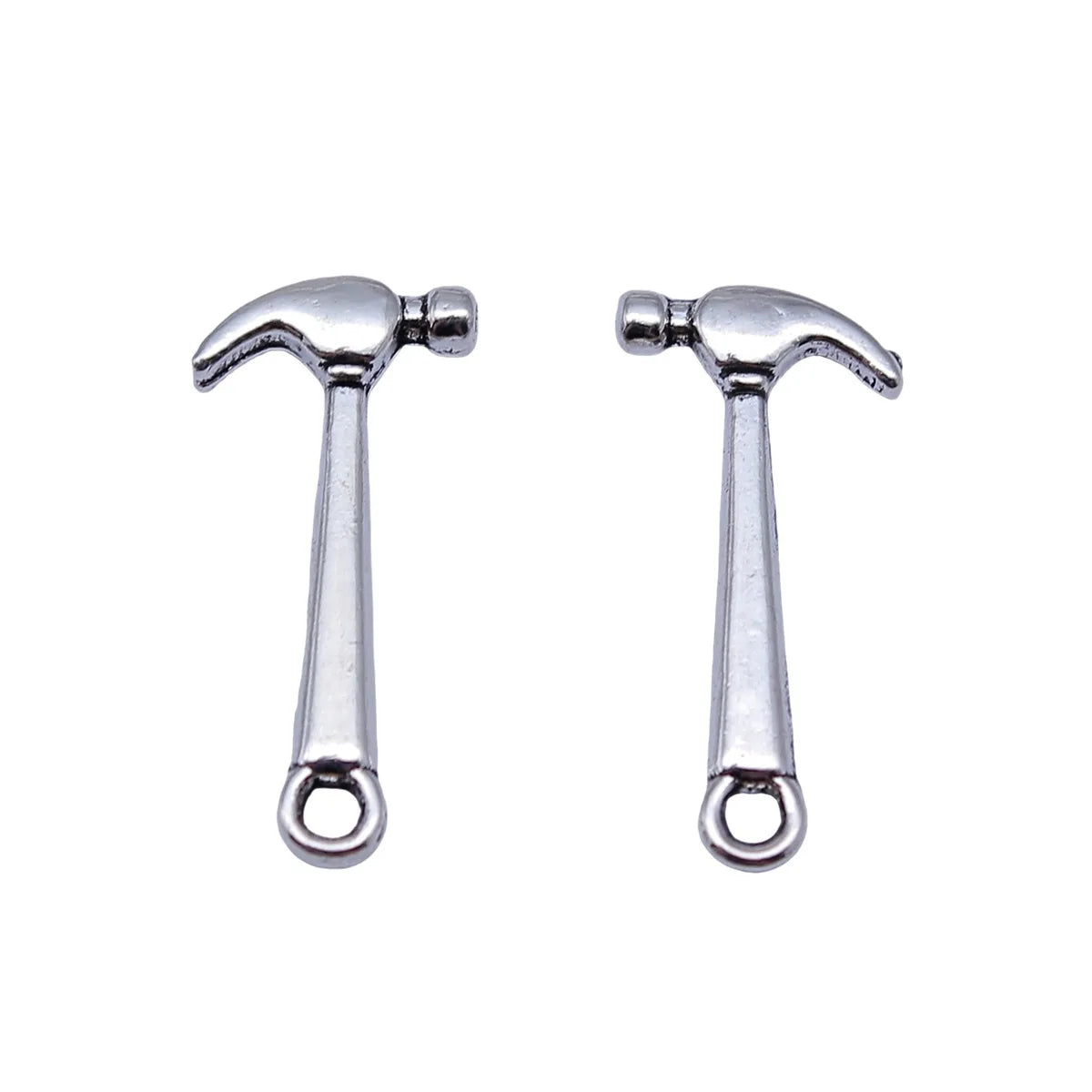 19x9mm 0.46g Antique Silver Zinc Alloy Hammer Charm Pendant for DIY Necklace Bracelet Making