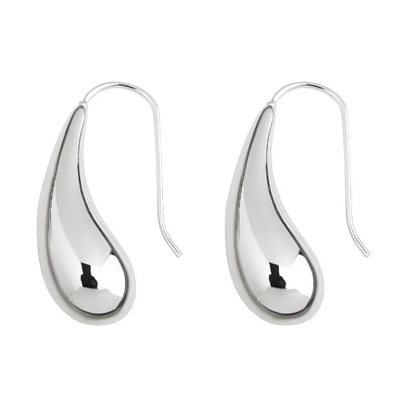 Minimalist Geometric Waterdrop Eco-Friendly Copper Drop Earrings For Women