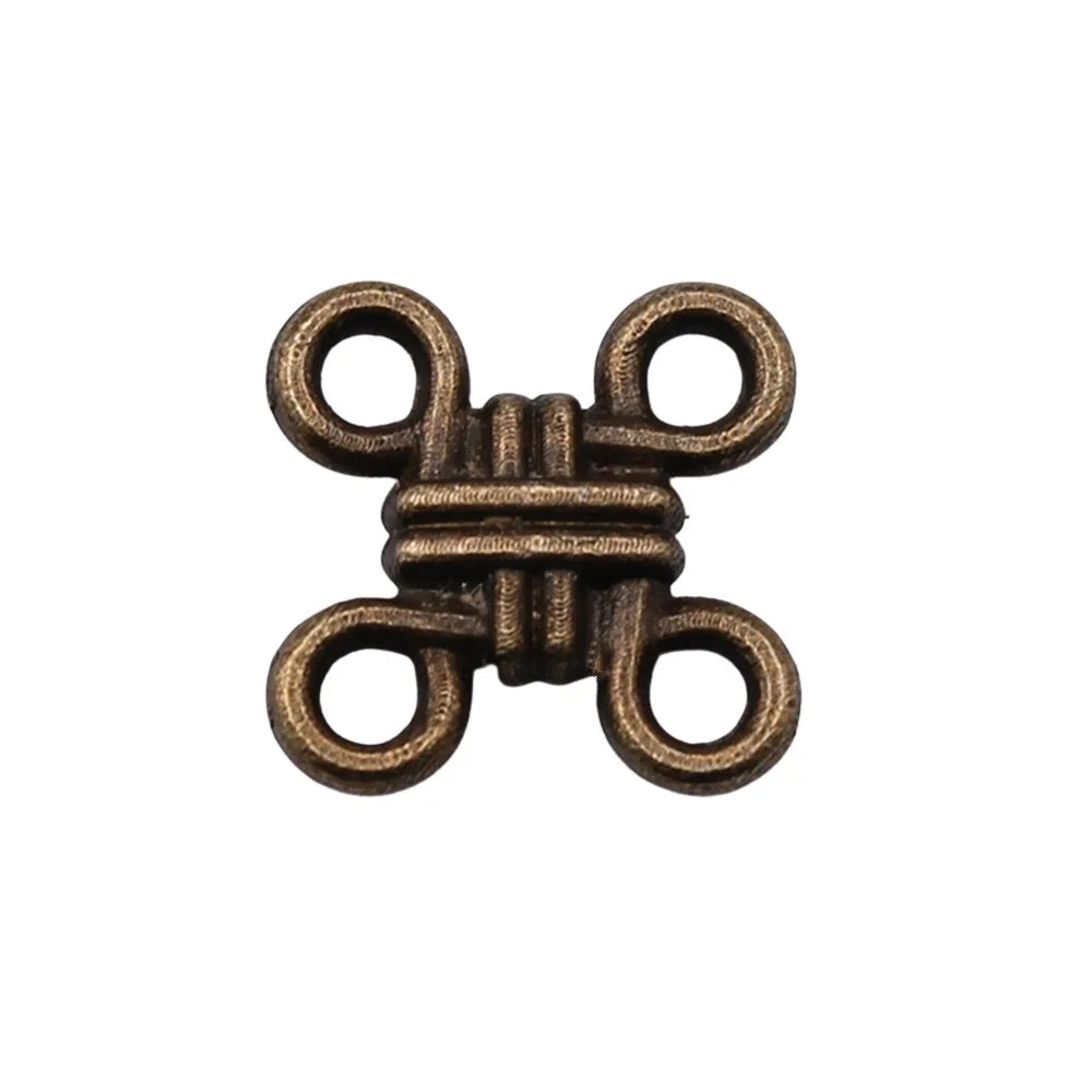 12mm 0.65g Multicolor Zinc Alloy Chinese Knot Connector Charm for DIY Bracelet Necklace Jewelry Making