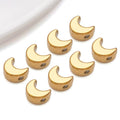Stainless Steel Round Heart Five-Point Star Moon Spacer Beads for DIY Bracelet Necklace