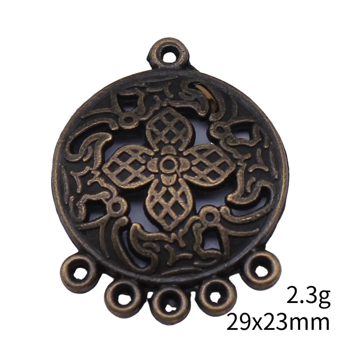 29x23mm 2.3g Multicolor Zinc Alloy Geometric Earring Connector Charms for DIY Earring Jewelry Making