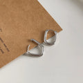 14K Gold Plated Copper Smooth Oval Hoop Drop Earrings For Women Sweet Cool Daily Wear