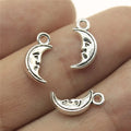 13x6mm 0.5g Zinc Alloy Small Moon Charm Pendant for Necklace Bracelet Earring DIY Jewelry Making