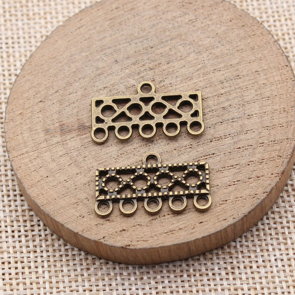 24x14mm 1.5g Multi Color Zinc Alloy Earring Connector Charm Findings for DIY Earrings Jewelry Making