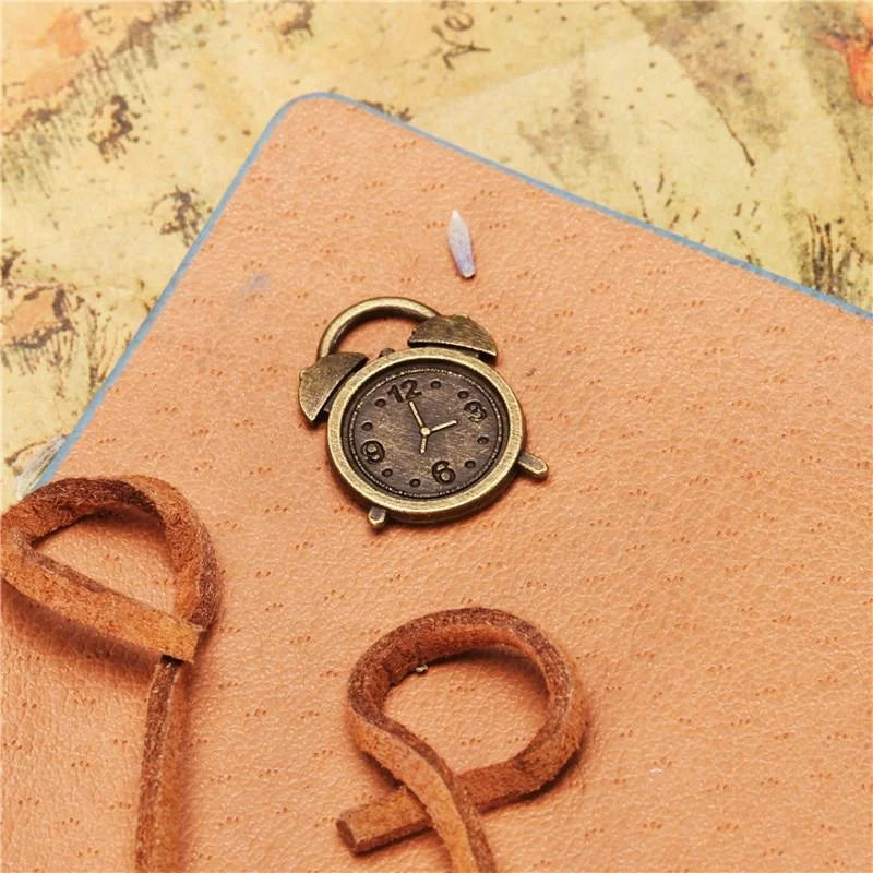 18x13MM Zinc Alloy Alarm Clock Charm Pendant for DIY Necklace Bracelet Jewelry Making