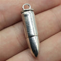35x8mm 8.3g Multicolor Zinc Alloy 3D Bullet Charm Pendant for DIY Bracelet Necklace Jewelry Making