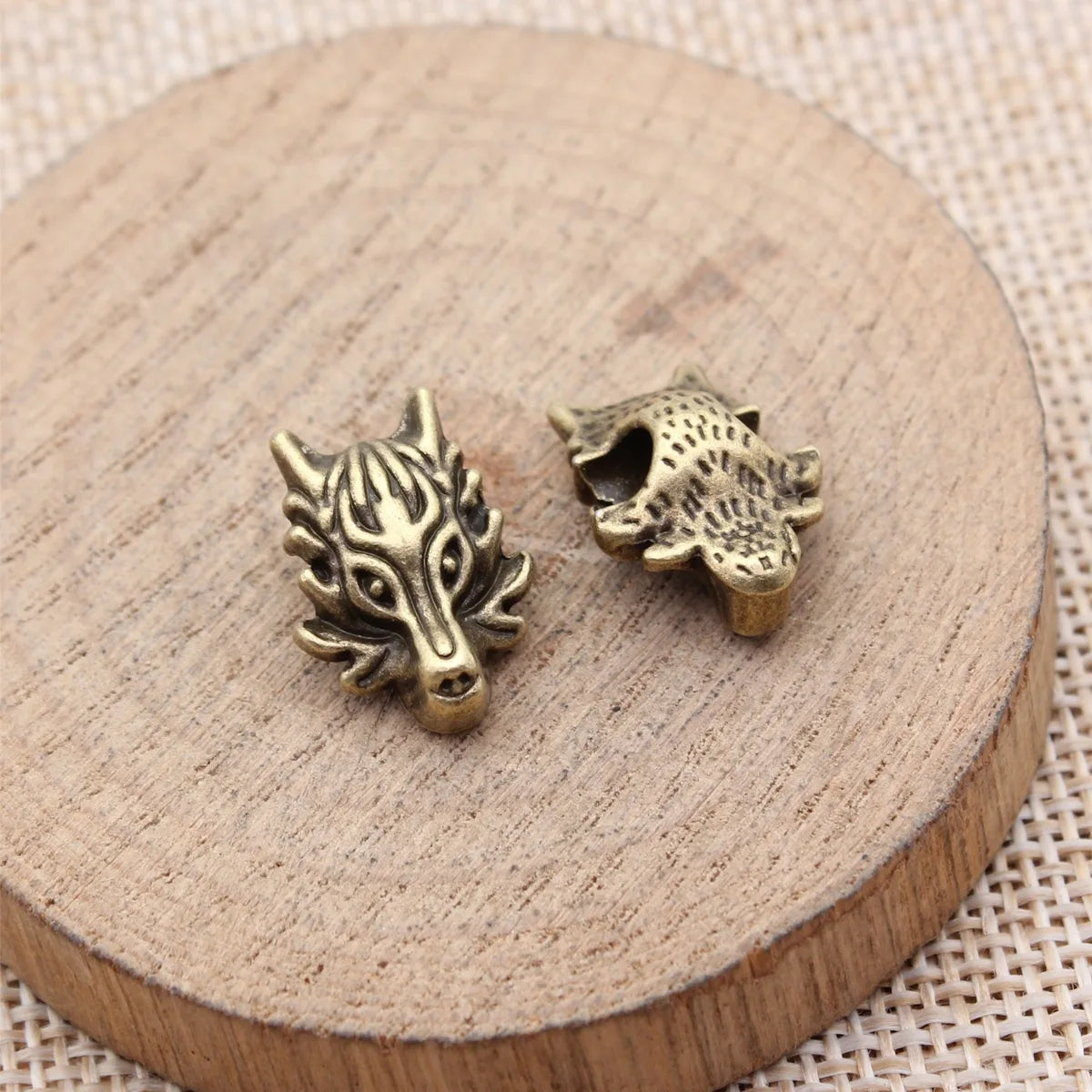 18x12x8mm 3g Multicolor Zinc Alloy Dragon Head Loose Metal Beads for DIY Bracelet Necklace Making