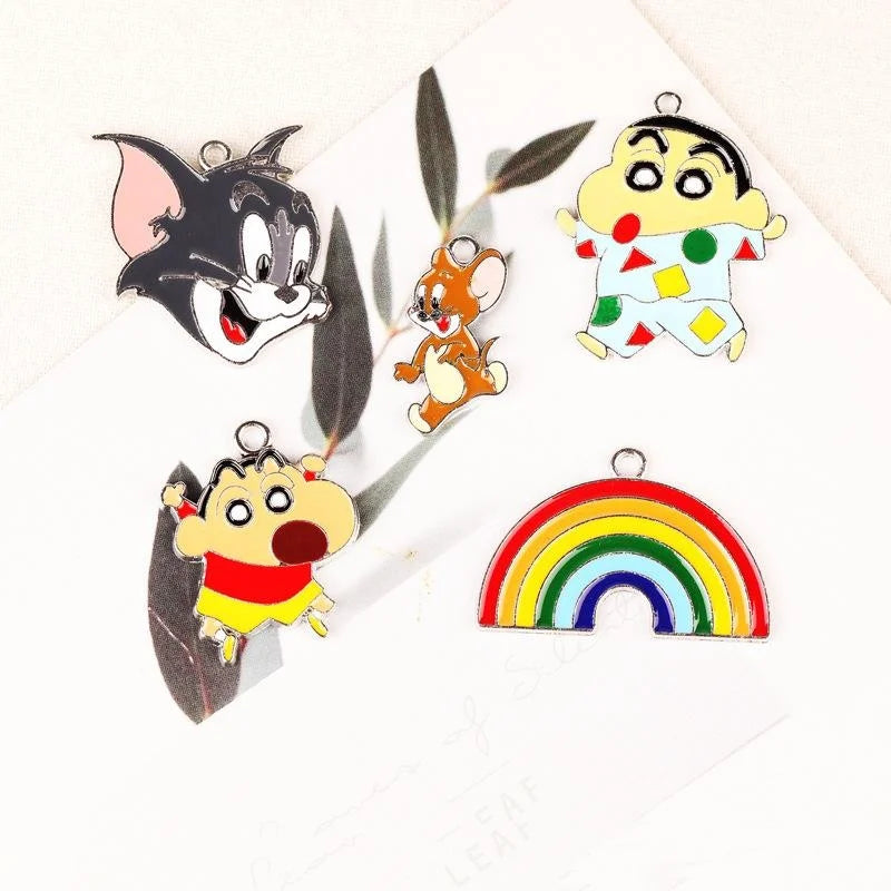 Zinc Alloy Rainbow Charm Pendant for DIY Necklace Bracelet Jewelry Making