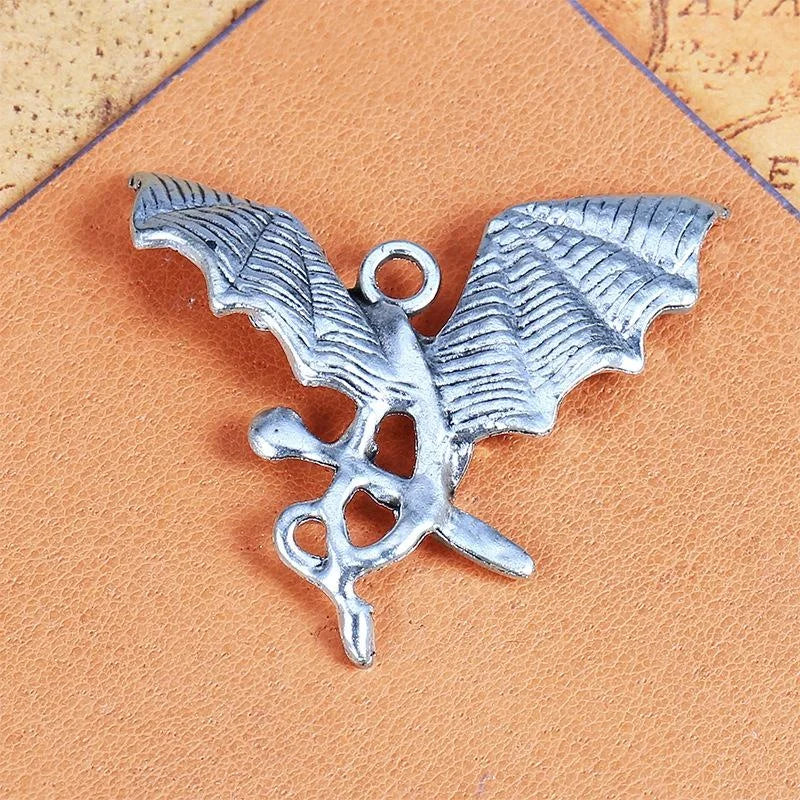 45x40MM Zinc Alloy Dragon Charm Pendant for DIY Necklace Bracelet Jewelry Making