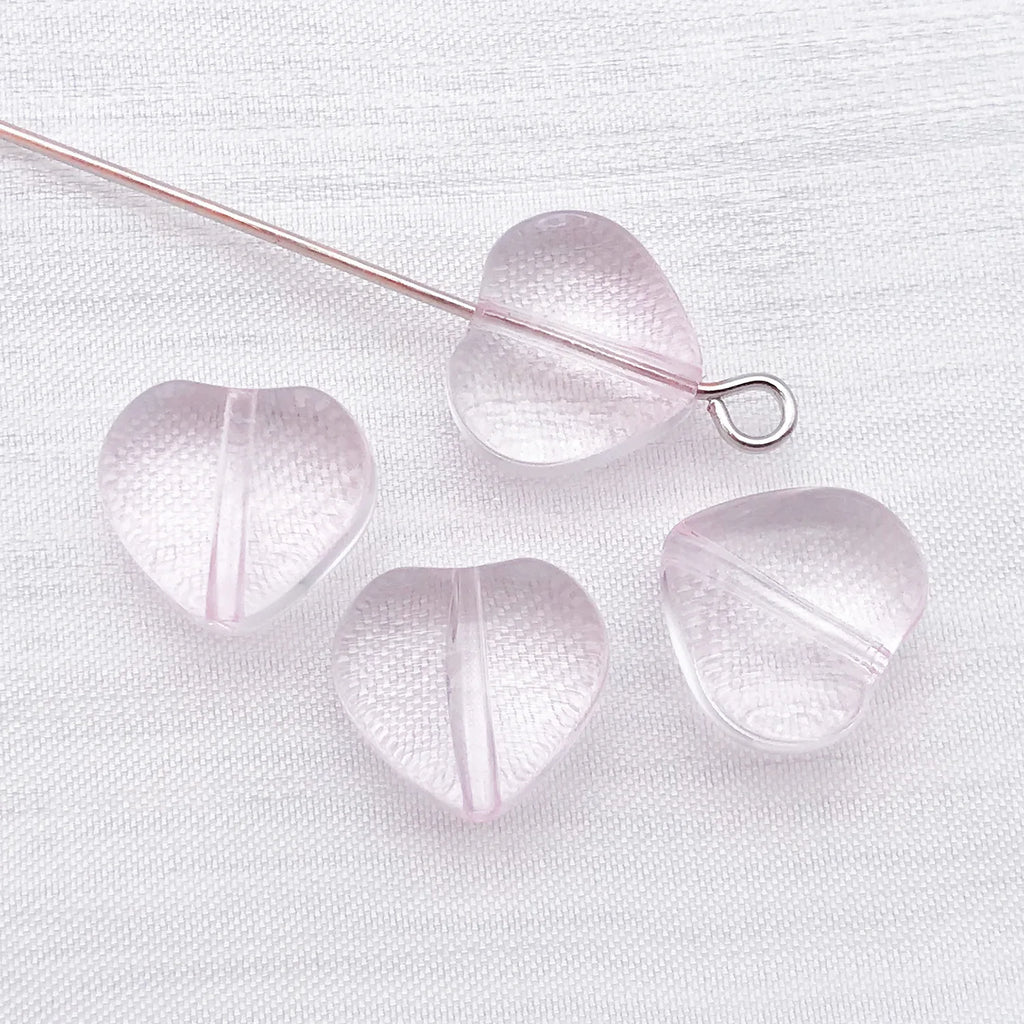 Colorful Glass Small Heart Loose Beads for DIY Phone Strap Bracelet Keychain Jewelry