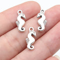 17x7mm 0.86g Antique Silver Zinc Alloy Seahorse Charm Pendant for DIY Necklace Bracelet Making