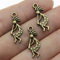 24x9mm 1g Multicolor Zinc Alloy Tribal Wizard Charm Pendant for DIY Necklace Bracelet Making