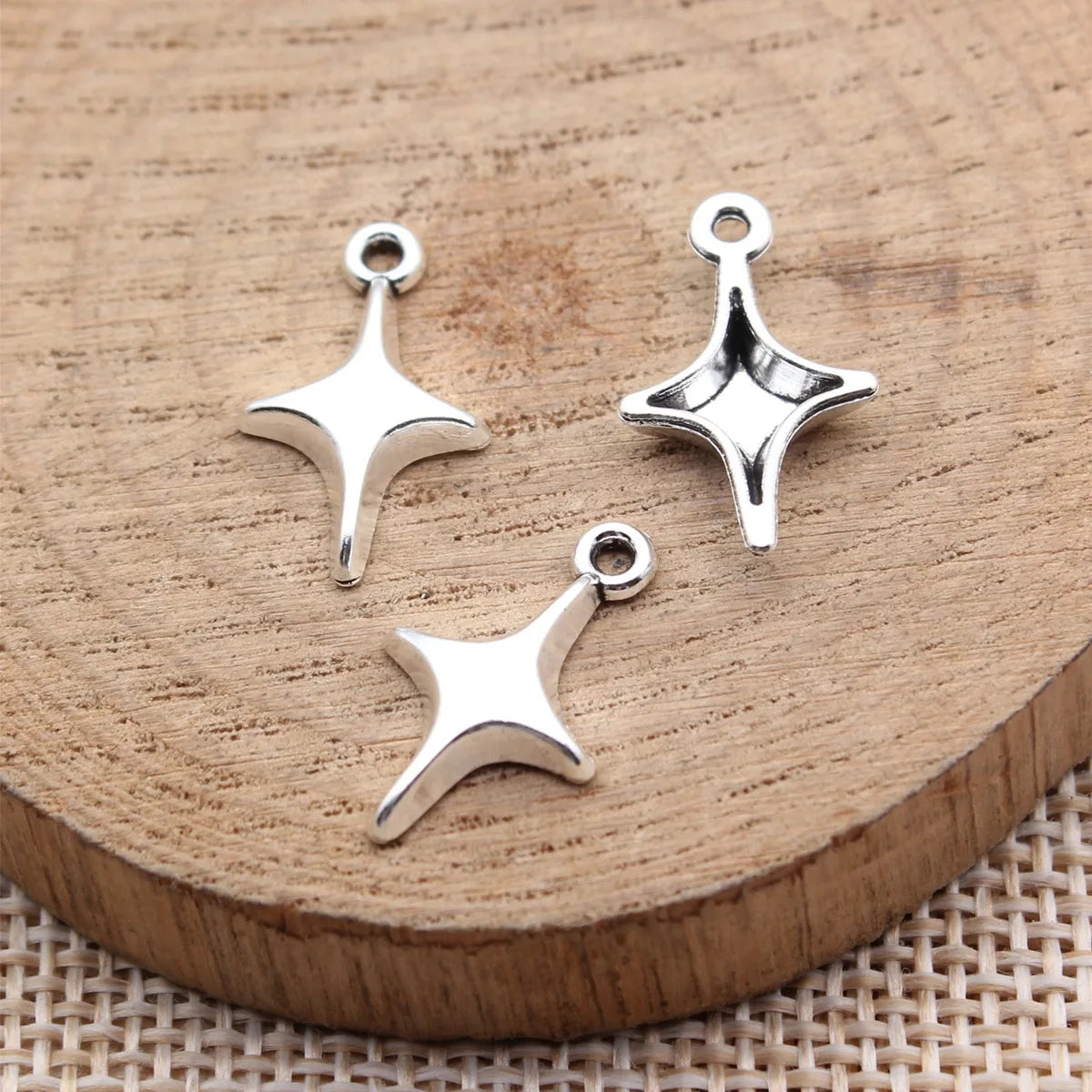 19x11mm 0.57g Multicolor Zinc Alloy Star Charm Pendant for Bracelet Necklace DIY Jewelry Making