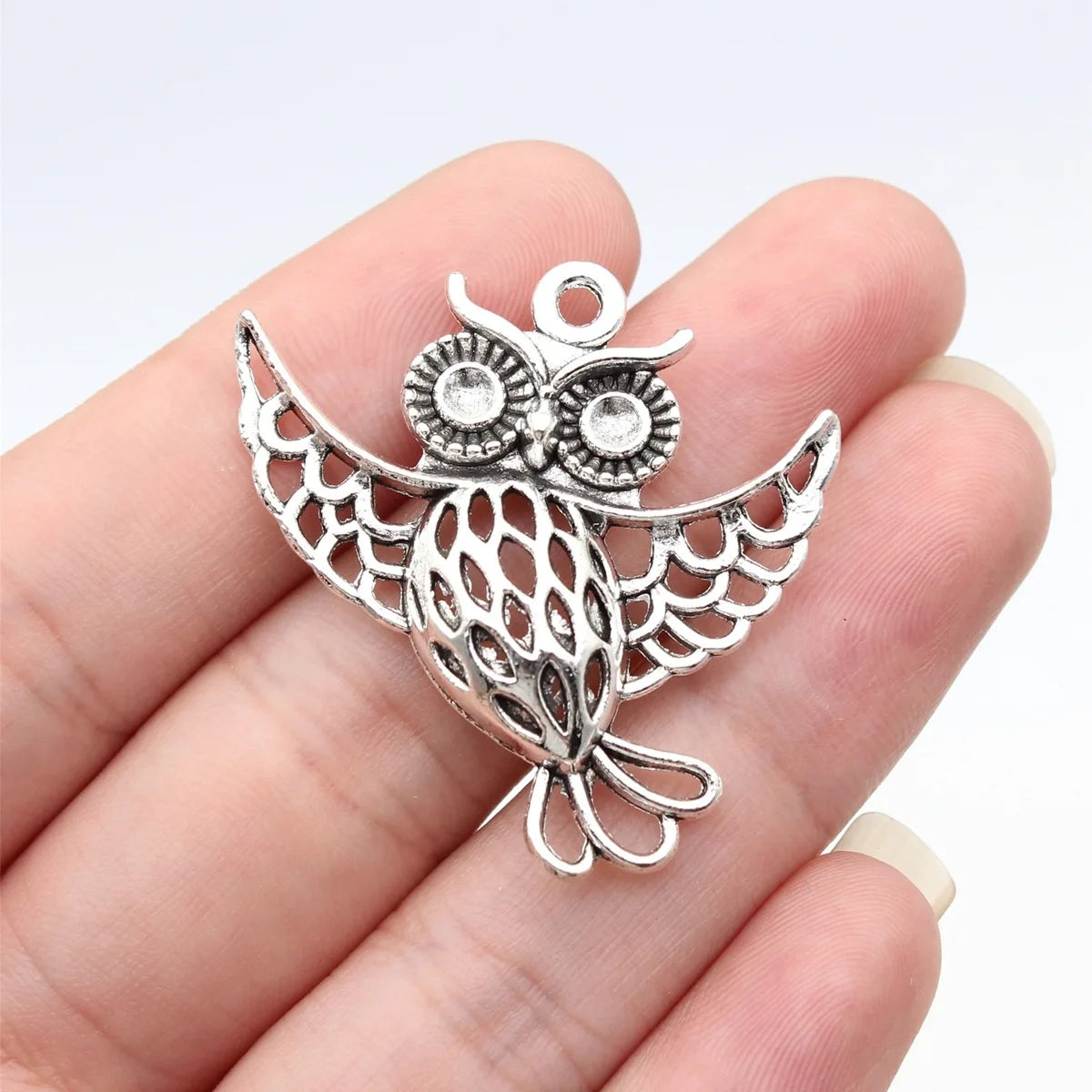36x35mm 4.5g Multicolor Zinc Alloy Owl Cat Charm Pendant for Clothing Accessories and DIY Jewelry Making