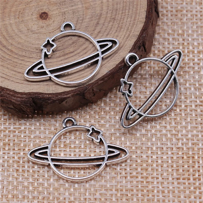 27x19mm 1.25g Multicolor Zinc Alloy Universe Frame Charm Pendant for DIY Necklace Bracelet Making