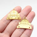 28x23mm 2g Multicolor Zinc Alloy Ethnic Style Connector Charm for Bracelet Necklace DIY Jewelry Making