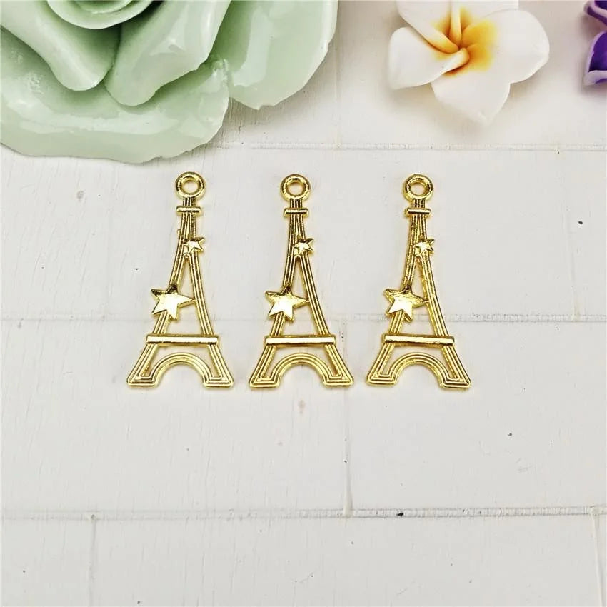29x13MM Iron Eiffel Tower Charm Pendant for DIY Necklace Bracelet Jewelry Making