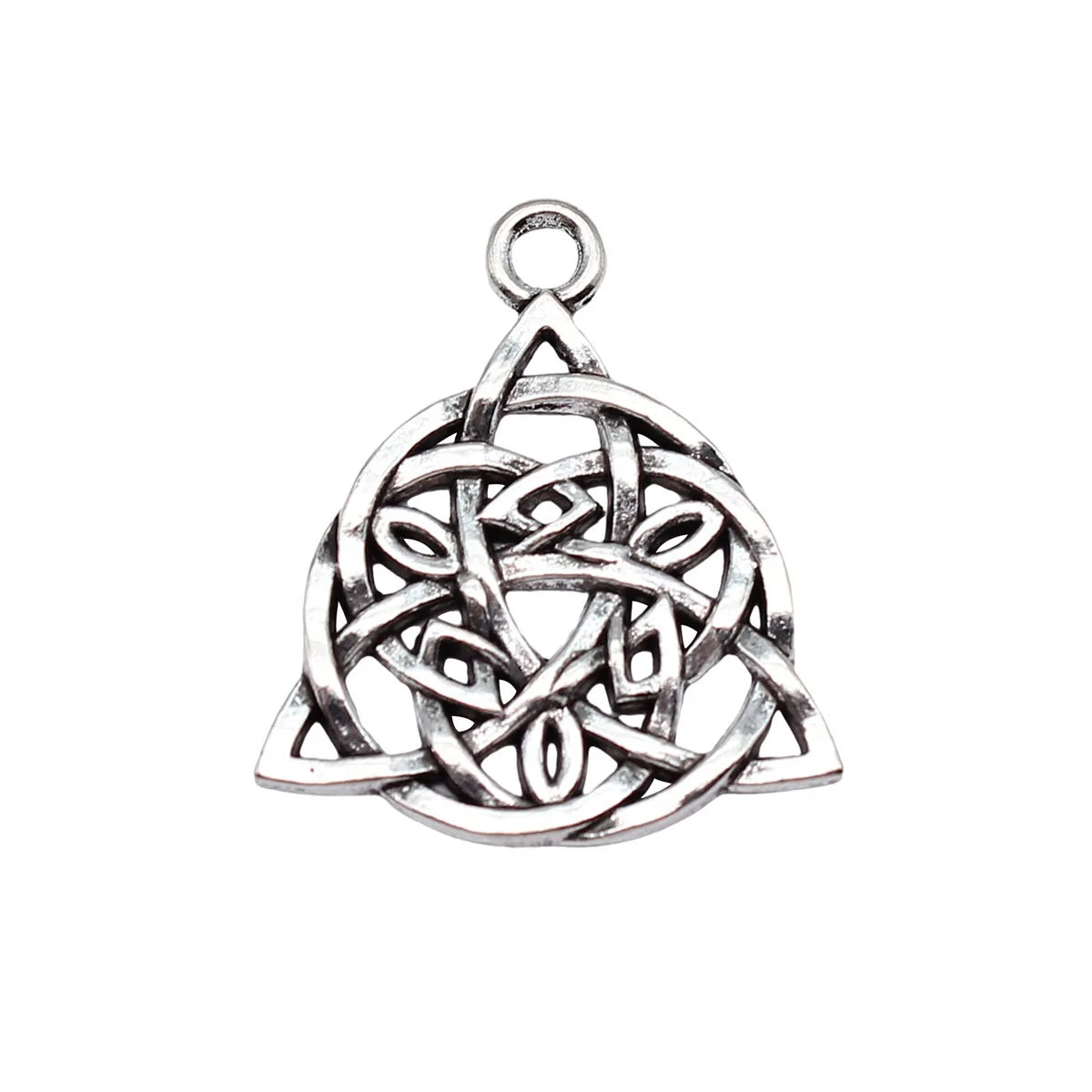 26x30mm 3.2g Antique Silver Zinc Alloy Celtic Knot Charm Pendant for DIY Necklace Bracelet Making
