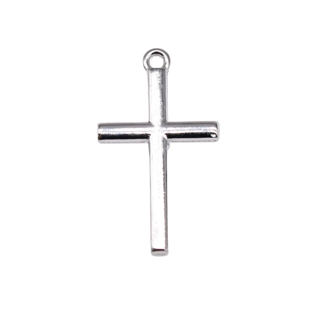 23x13mm 0.72g Multi Color Zinc Alloy Cross Charm Pendant for DIY Bracelet Necklace Handmade Jewelry