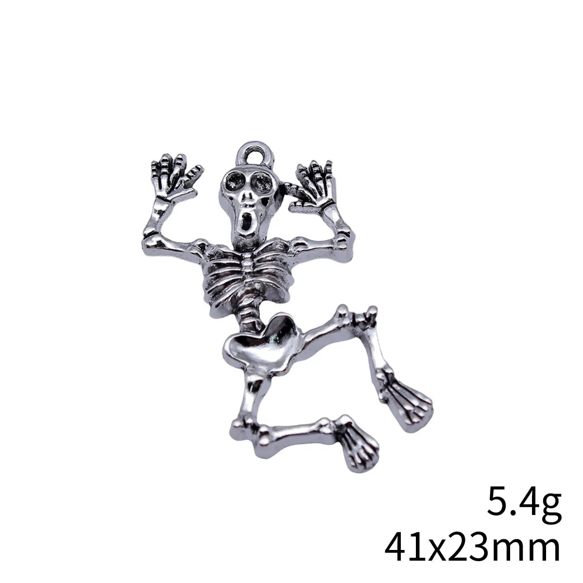 41x23mm 5.4g Antique Silver Zinc Alloy Punk Skull Charm Pendant for DIY Necklace Jewelry Making