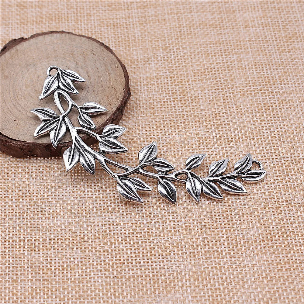 87x38mm 11.3g Multi Color Zinc Alloy Tree Branch Connector Charm for DIY Necklace Bracelet Making
