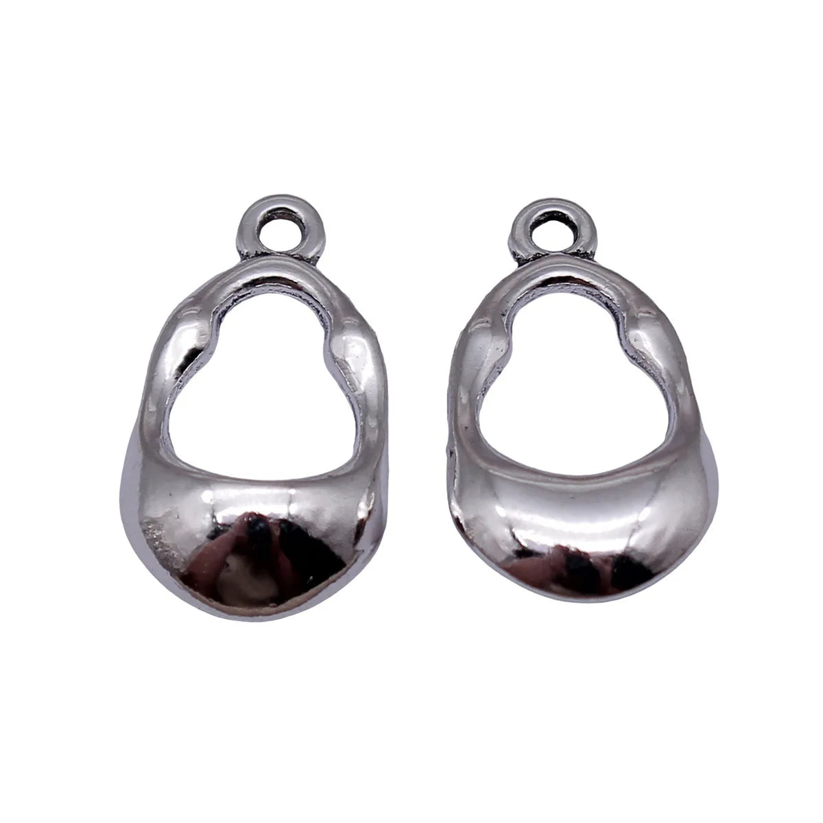 21x12mm 2.1g Multicolor Zinc Alloy Hollow Geometric Earring Charms for DIY Earrings and Jewelry Making