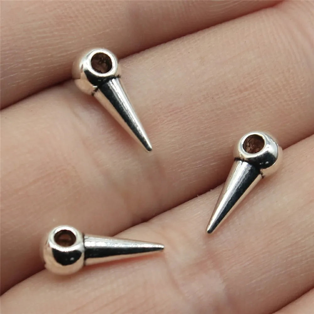 13x5x4mm 0.6g Multi Color Zinc Alloy Cone Spike Beads for DIY Pendant Bracelet Necklace Jewelry Making