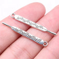 36x4mm 1g Antique Silver Zinc Alloy Thermometer Charm Pendant for DIY Medical Theme Jewelry Making