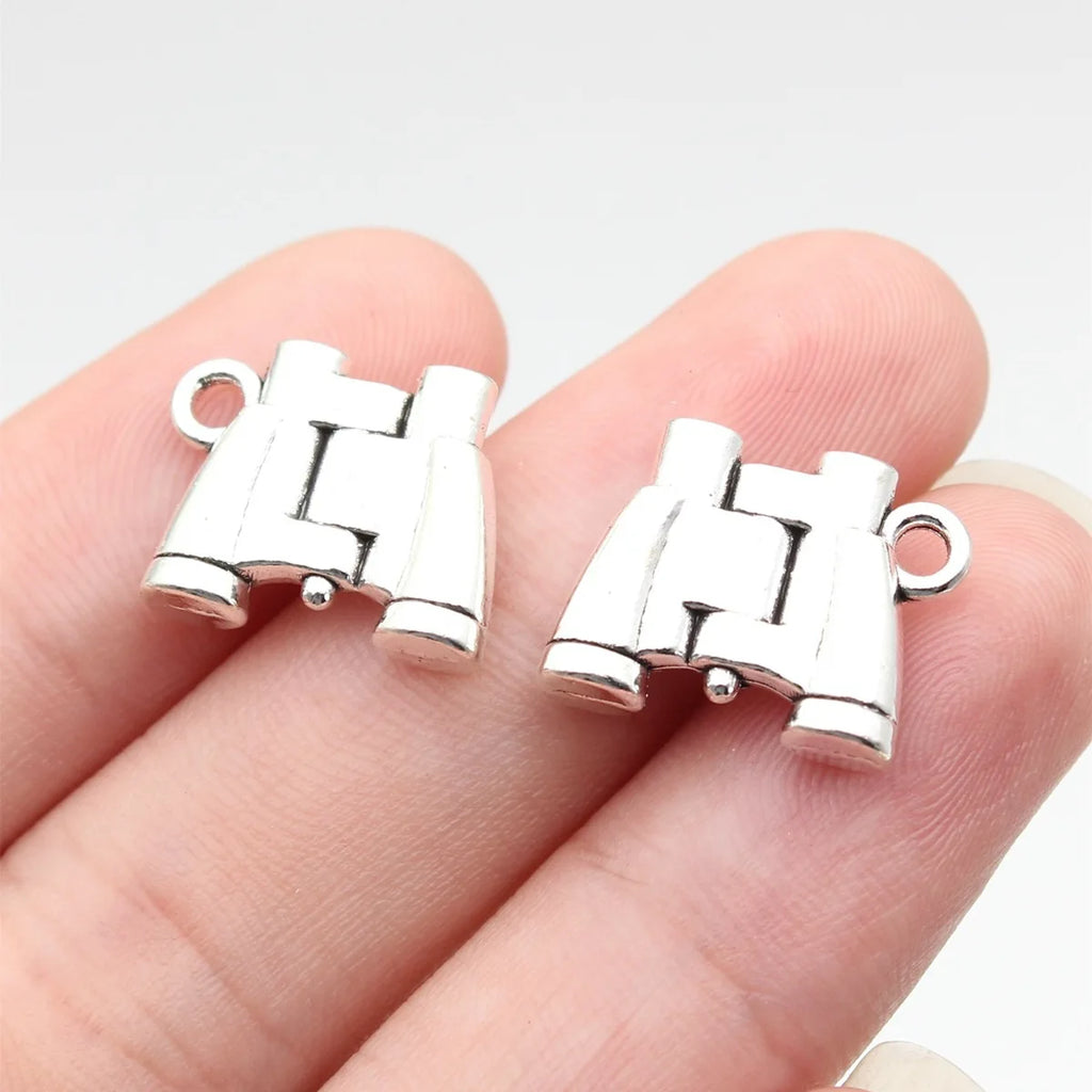 16x13mm 2.8g Multi Color Zinc Alloy Telescope Charm Pendant for DIY Necklace Bracelet Jewelry
