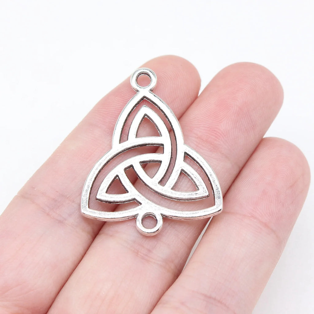 33x26mm 2.6g Antique Silver Zinc Alloy Celtic Knot Connector Charm for DIY Bracelet Necklace Making