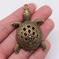 55x37mm 8.4g Multicolor Zinc Alloy Sea Turtle Charm Pendant for DIY Ocean Theme Jewelry Making