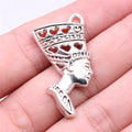 39x20mm 3.1g Antique Silver Zinc Alloy Beauty Head Angel Charm Pendant for DIY Jewelry Making