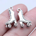 12x21mm 1.7g Antique Silver Zinc Alloy Roller Skate Charm Pendant for DIY Necklace Bracelet Making