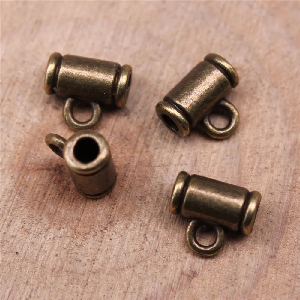 8x7x4mm 0.5g Multi-Color Zinc Alloy Small Pendant Bail Connectors for DIY Necklace Jewelry Making