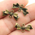 20x9mm 0.7g Multicolor Zinc Alloy Bow Butterfly Connector Charm for DIY Bracelet Necklace Jewelry Making