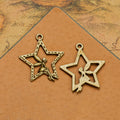 25MM Antique Silver Zinc Alloy Star Butterfly Angel Charm Pendant for DIY Necklace Bracelet Jewelry Making