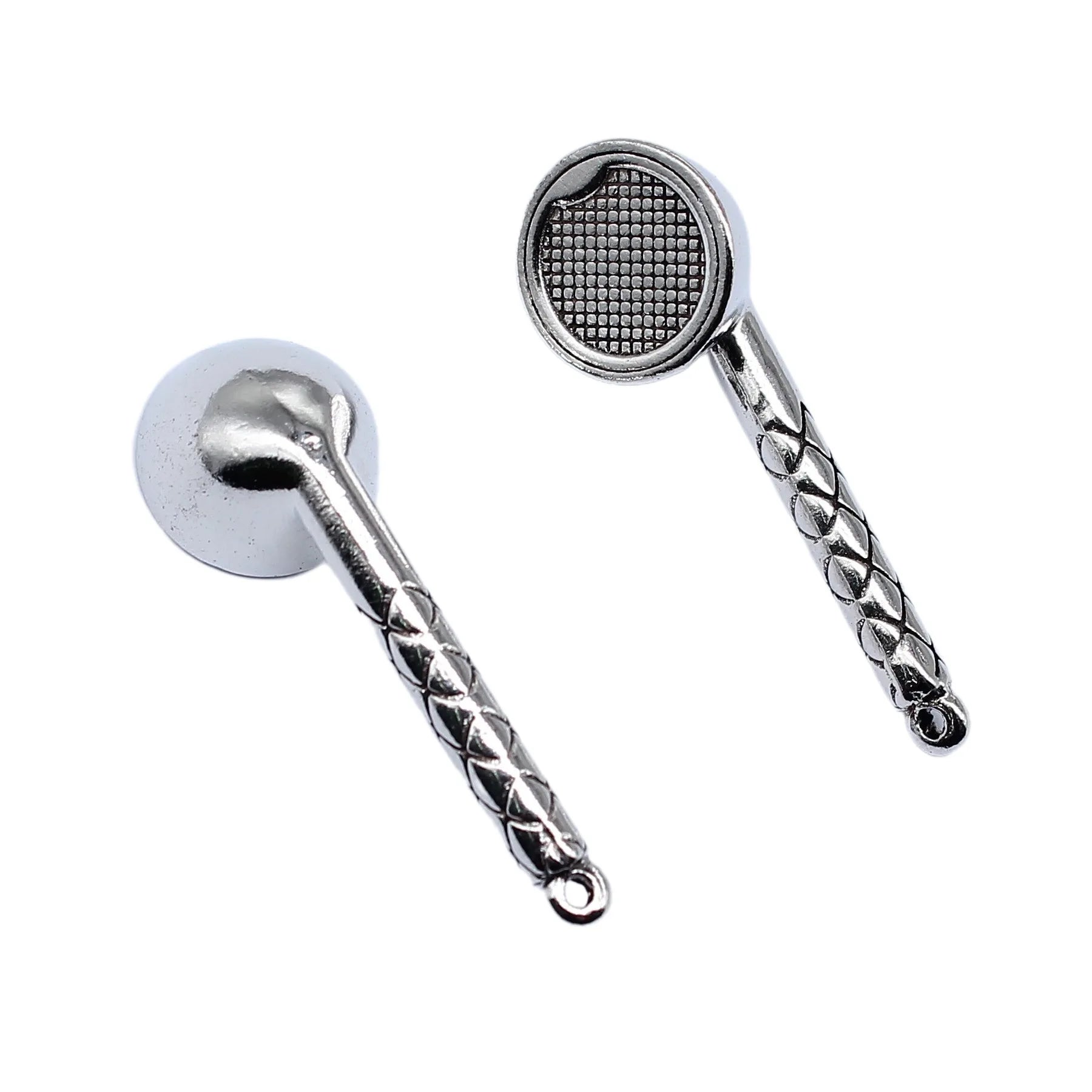 38x13mm 6.3g Antique Silver Zinc Alloy Headphone Charm Pendant for Necklace Bracelet DIY Jewelry