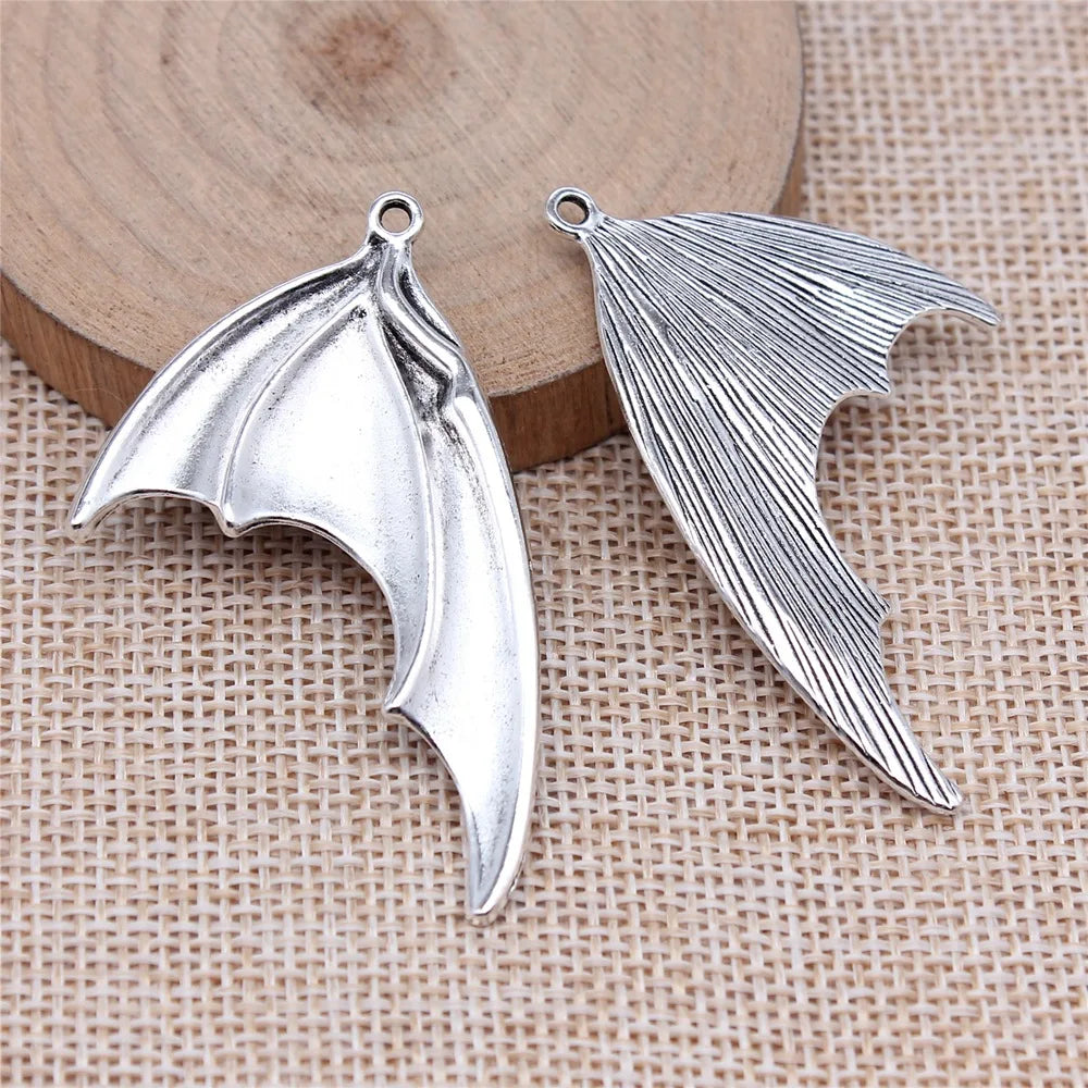 32x53mm 5g Multicolor Zinc Alloy Dragon Wing charm pendant for necklace bracelet DIY jewelry making