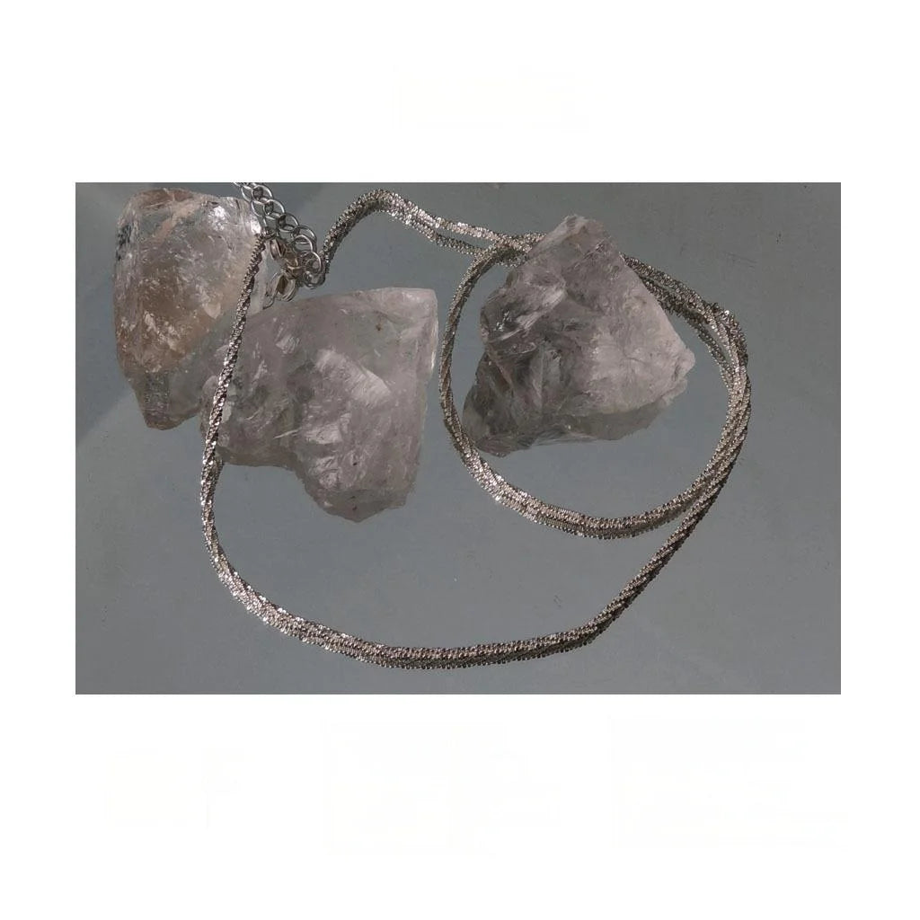 Sparkling Copper Bare Chain Necklace Light Luxury Minimalist Clavicle Choker For Women