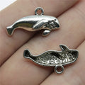 24x13mm 2.1g Antique Silver Zinc Alloy Manatee Charm Pendant for DIY Necklace Bracelet Jewelry