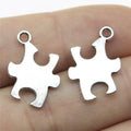 20x14mm 0.9g Antique Silver Zinc Alloy Puzzle Charm Pendant for DIY Necklace Bracelet Making