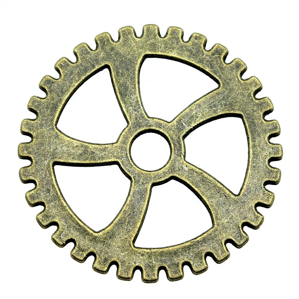 31mm 3.1g Multicolor Zinc Alloy Gear Charm Pendant for DIY Steampunk Necklace Bracelet Jewelry